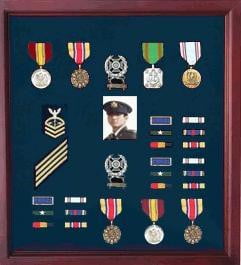 Military Medal Case, Shadow Box photo Holder, Military Medal.