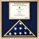 Air Force Flag and certificate Display case, , The Military Gift Store, Awards Display Cases, Awards Display Frames (62)