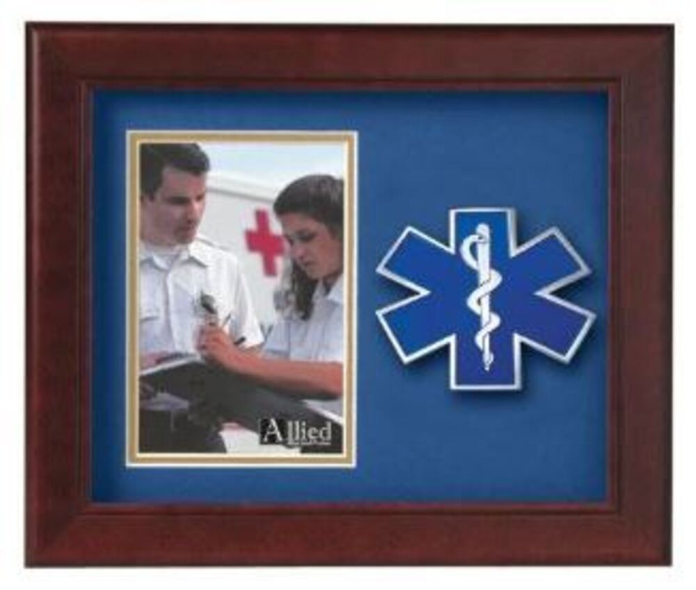 Flag Connections Emergency Medical Services Vertical Picture Frame., Flag Connections Emergency Medical Services Vertical Picture Frame, The Military Gift Store, Awards Display Cases, Awards Display Frames (62)