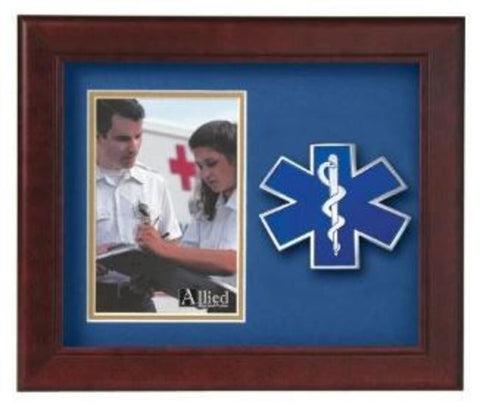 Flag Connections Emergency Medical Services Vertical Picture Frame. - The Military Gift Store