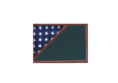 Shadow box for 5x9.5 flag, Cherry Finish