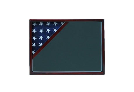 Shadow box for 3x5 flag, Cherry finish, , The Military Gift Store, Display Case For Flag