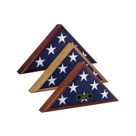 4' x 6' flag Display Case, 4ft x 6ft flag display case - Oak Case., , The Military Gift Store, Flag Display Case