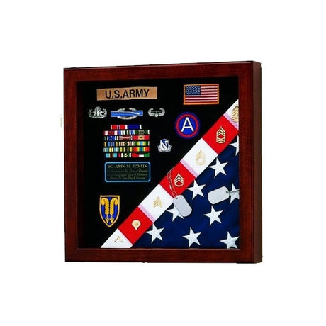 Flag Medals Display Case American Made - 4' x 6' Flag.