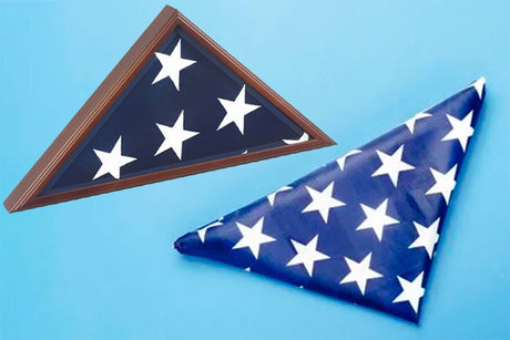 A Flag Display Case for A Large American Flag - The Military Gift Store