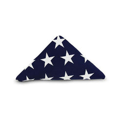 American funeral large pre-folded flag - 5'x9.5' folded flag. - The Military Gift Store