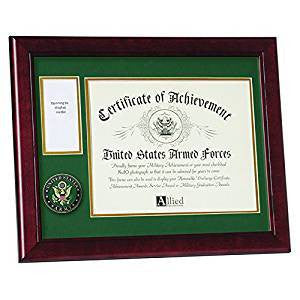 Allied Frame U.S. Army Medal and Award Frame with Medallion, Army Medal with Photo Frame