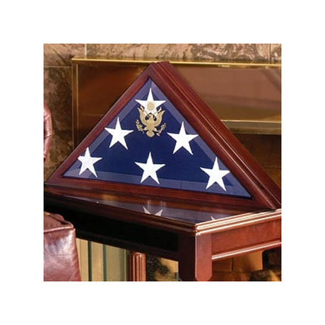 Flag case for 22 inch x 16 inch Folded Flag from a military funeral