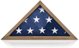 SOLID WOOD Military Flag Display Case for 9.5 x 5 American Veteran Burial Flag (Weathered Wood), SOLID WOOD Military Flag Display Case for 9.5 x 5 American Veteran, The Military Gift Store, Flag Case