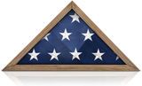 SOLID WOOD Military Flag Display Case for 9.5 x 5 American Veteran Burial Flag (Weathered Wood), SOLID WOOD Military Flag Display Case for 9.5 x 5 American Veteran, The Military Gift Store, Flag Case