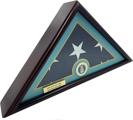 5x9 Burial/Funeral/Veteran Flag Elegant Display Case