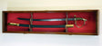 1 Sword Display Case Cabinet Stand Holder Wall Rack Box, 1 Sword Display Case Cabinet Stand Holder Wall Rack Box- Walnut Finish, The Military Gift Store, Sword Display Products