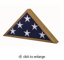 Veteran Oak Flag Case Hand Made By Veterans