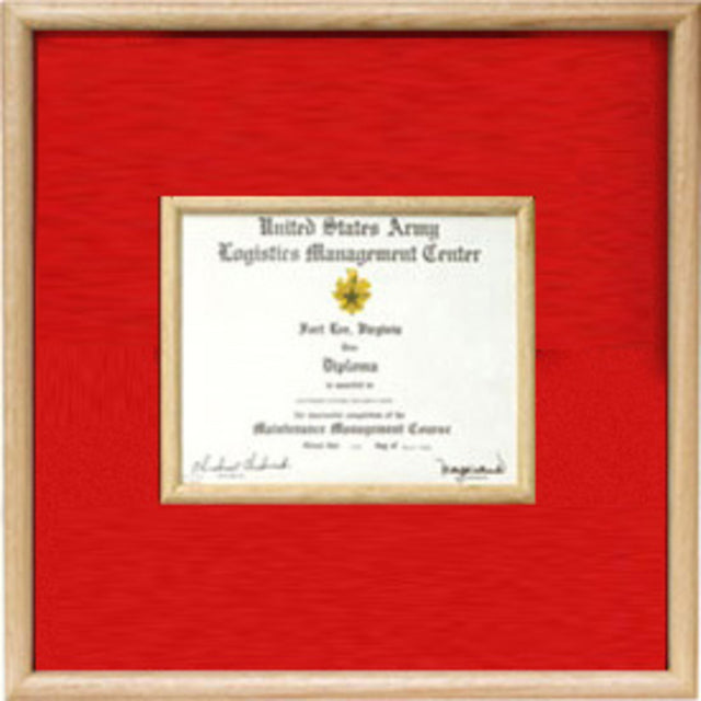 Air Force certificate in middle Display case. - The Military Gift Store