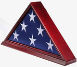 Solid Wood Elegant 5 x 9.5' Flag Display Case for Burial/Funeral/Veteran Flag, Solid Wood Elegant 5 x 9.5' Flag Display Case for Burial/Funeral, The Military Gift Store, Flag Case