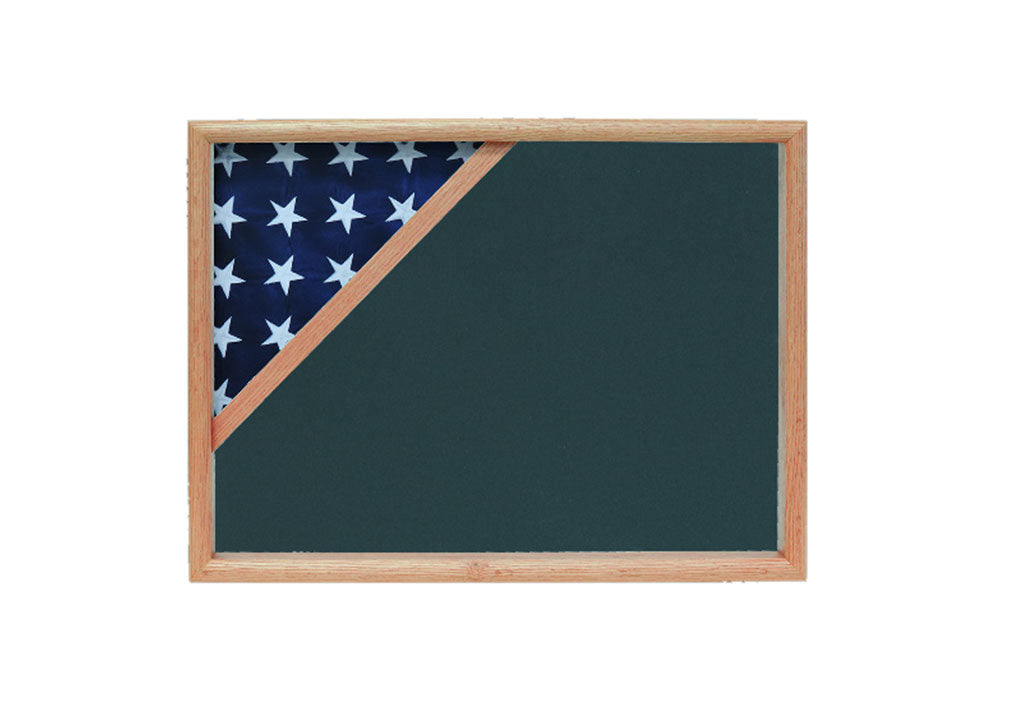 Shadow box for 3x5 flag, Wood  finish, Capitol Shadow box, , The Military Gift Store, Display Case For Flag