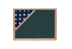 Shadow box for 3x5 flag, Oak finish