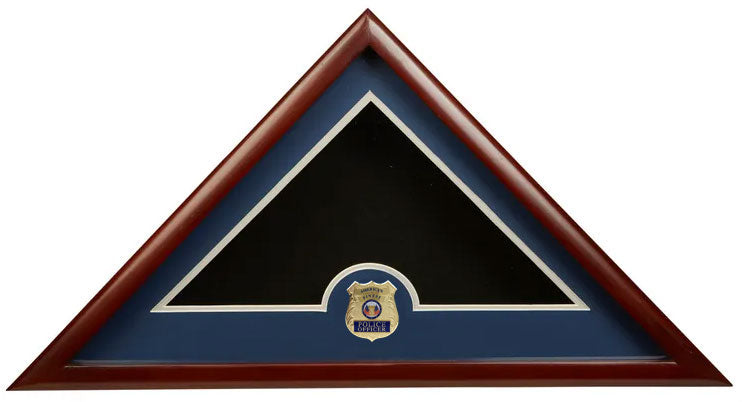 Police Frame, Police Flag Display Case, Police Gifts - 5' x 9.5'.