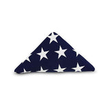 Folded flag to fit flag display frame