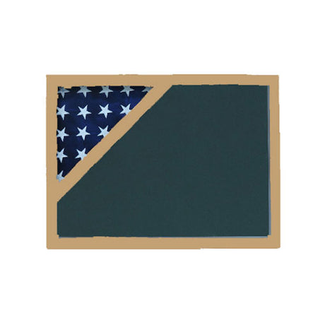 Shadow box for American 4'x6' Flag - Oak Material.