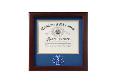 US EMS Certificate of Achievement Picture Frame with Medallion - 8x10 Inch Opening...