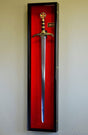Vertical Long Sword Display Case Cabinet Wall Rack Claymore Long Swords Medieval 54", Vertical Long Sword Display Case Cabinet Wall Rack Claymore, The Military Gift Store, Sword Display Products