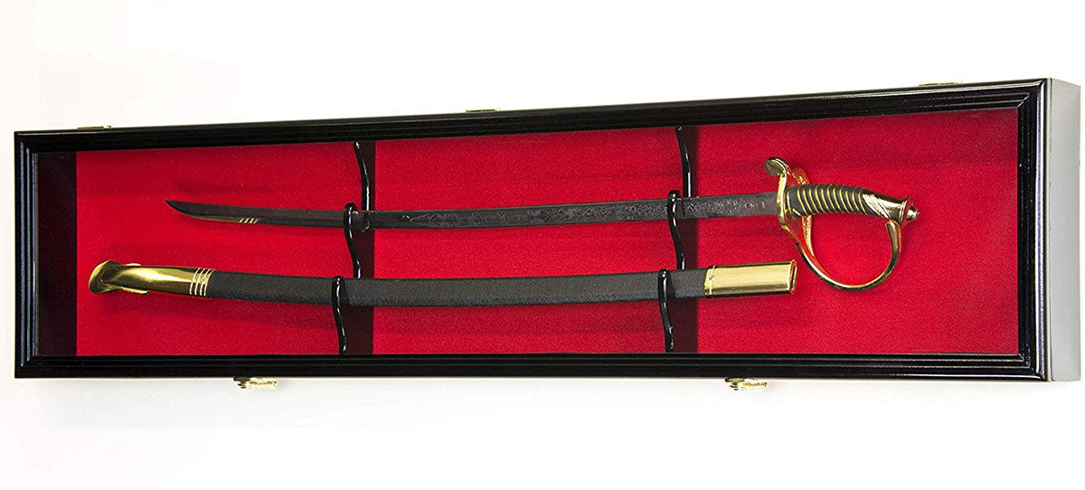 Sword Display Case Cabinet Stand Holder Wall Rack Box, , The Military Gift Store, Sword Display Products