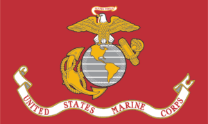 The Marine Corps Flag.