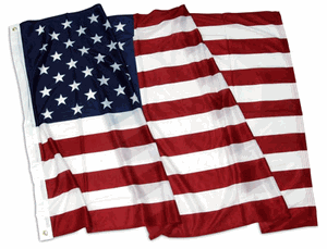 American Flag Superknit Polyester 3ft By 5ft With Grommets.