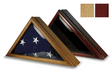 Flag Display Case For 5' X 9.5', Wood Burial Flag Display.