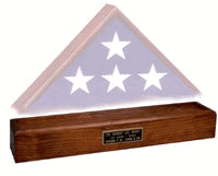 Wood Pedestal, Pedestal For A Flag Case.