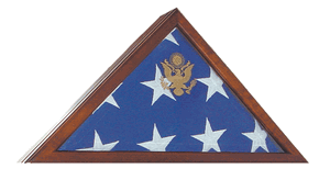 Marine Corp Flag Case, , The Military Gift Store, Triangle flag display