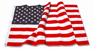 American Flag 3ft x 5ft Sewn Cotton Flag., American Flag 3ft x 5ft sewn cotton., The Military Gift Store, Display Case Accessories